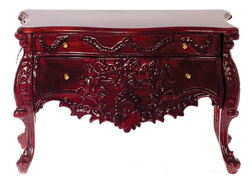 Bombe Console, Mahogany